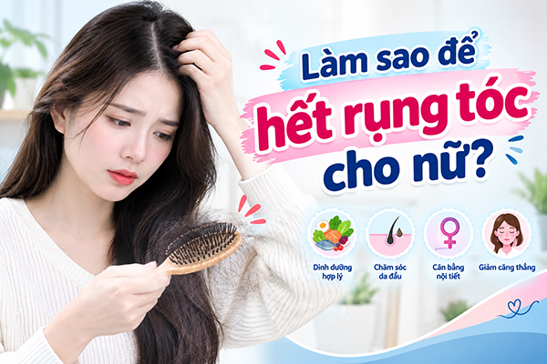 Làm sao để hết rụng tóc cho nữ?