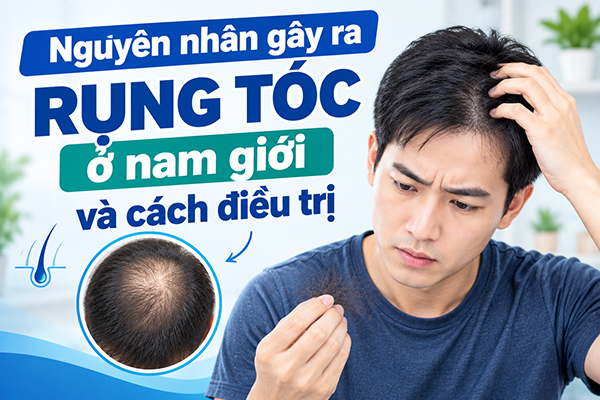Nguyên nhân gây ra rụng tóc ở nam giới và cách điều trị