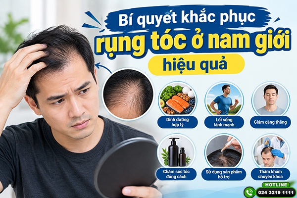 Bí quyết khắc phục rụng tóc ở nam giới hiệu quả